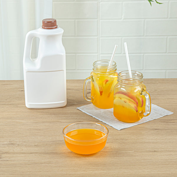 Restaurantware Tea Tek 64 Fl. Oz Peach Concentrated Syrup - 6 Count Box