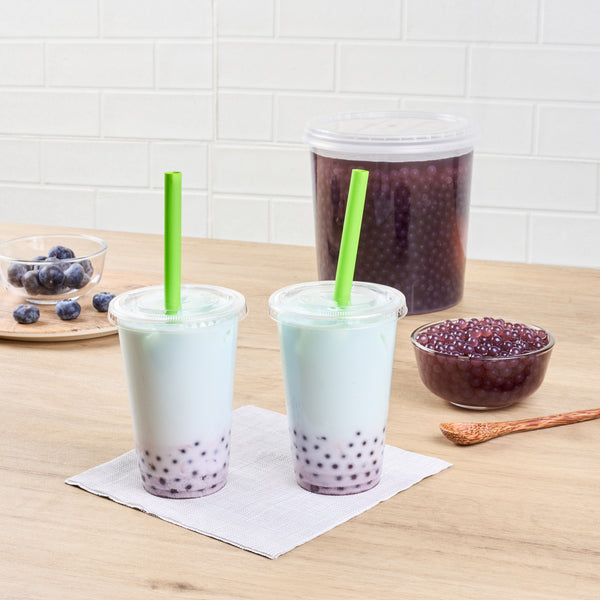 Restaurantware Tea Tek 7 Lb Blueberry Popping Boba - 4 Count Box