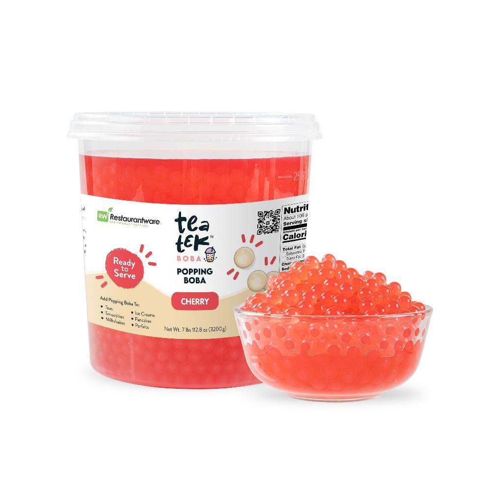 restaurantware Tea Tek 7 lb Cherry Popping Boba - 4 count box