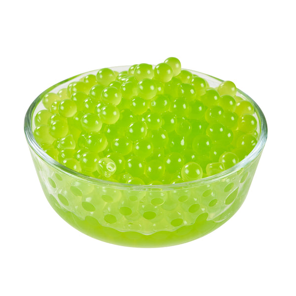 Restaurantware Tea Tek 7 Lb Green Apple Popping Boba - 4 Count Box