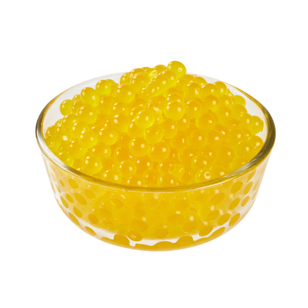 Restaurantware Tea Tek 7 Lb Popping Boba - Passion Fruit - 4 Count Box