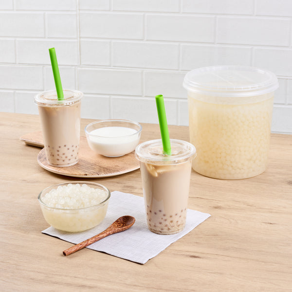 Restaurantware Tea Tek 7 Lb Popping Boba - Yogurt - 4 Count Box