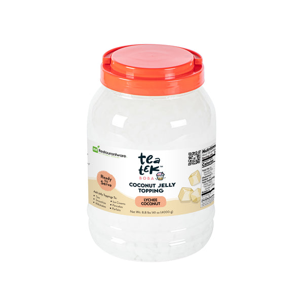 Restaurantware Tea Tek 8.8 Lb Jelly Topping - Lychee Coconut - 4 Count Box