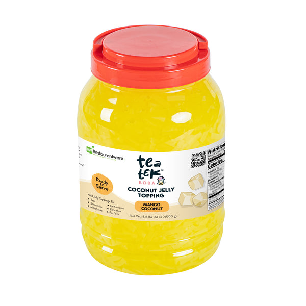 Restaurantware Tea Tek 8.8 Lb Jelly Topping - Mango Coconut - 4 Count Box