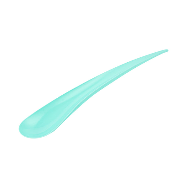 Restaurantware Teal Plastic Deco Party Spoon - 8" - 500 Count Box