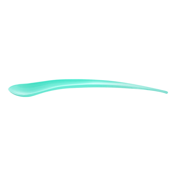 Restaurantware Teal Plastic Deco Party Spoon - 8" - 500 Count Box