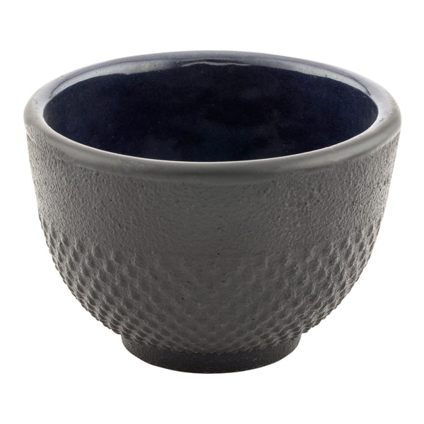 Restaurantware Tetsubin 5 Oz Round Black Cast Iron Tea Cup - 3 1/4" X 3 1/4" X 2 1/4" - 2 Count Box