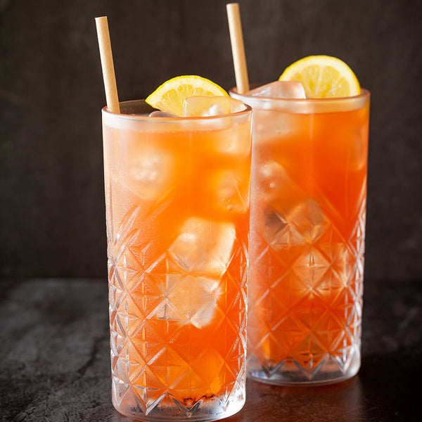 Restaurantware Timeless 15 Oz Beverage Glass - Etched - 3" X 3" X 6 1/4" - 12 Count Box