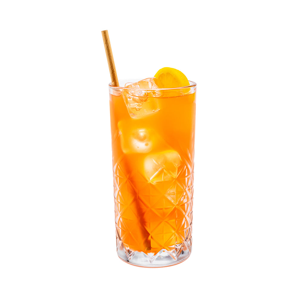 restaurantware Timeless 15 oz Beverage Glass - Etched - 3" x 3" x 6 1/4" - 12 count box