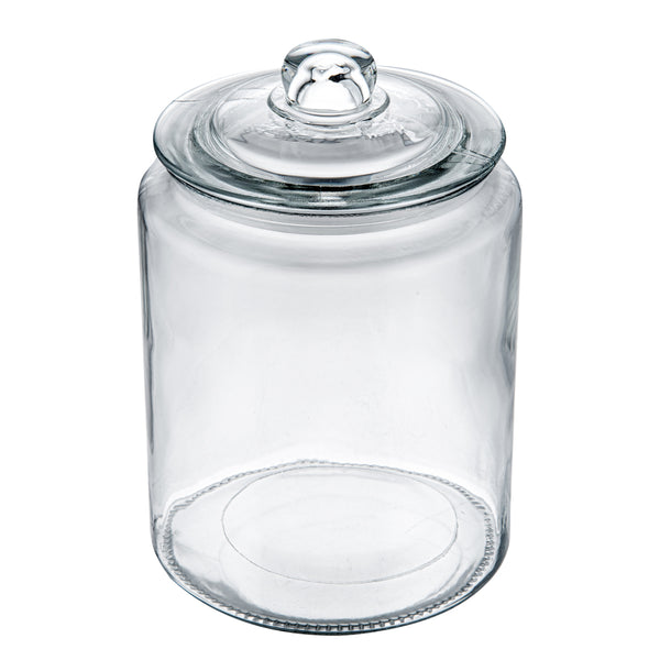 Restaurantware Vetri 1.5 Gal Glass Storage Jar - With Glass Lid - 7 3/4" X 7 3/4" X 10 3/4" - 1 Count Box
