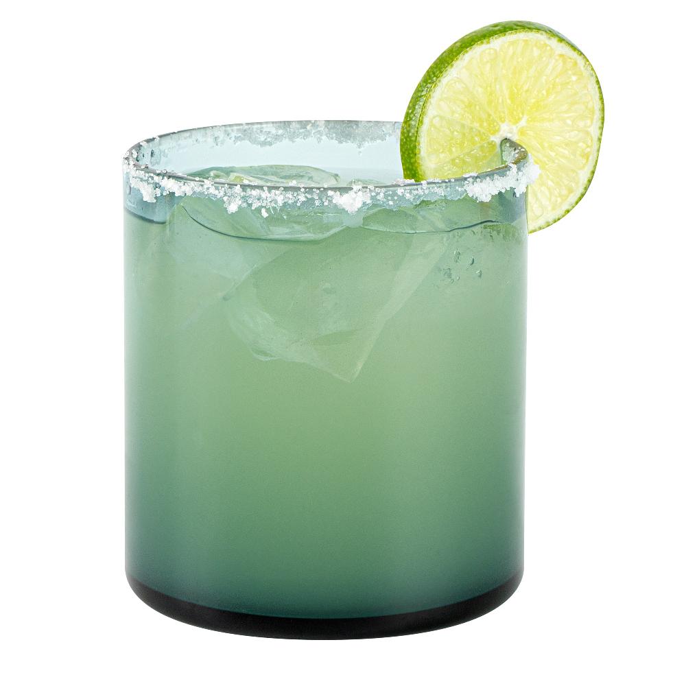 restaurantware Vetri 10 oz Blue Rocks / Old Fashioned Glass - 3 1/4" x 3 1/4" x 3 1/2" - 24 count box