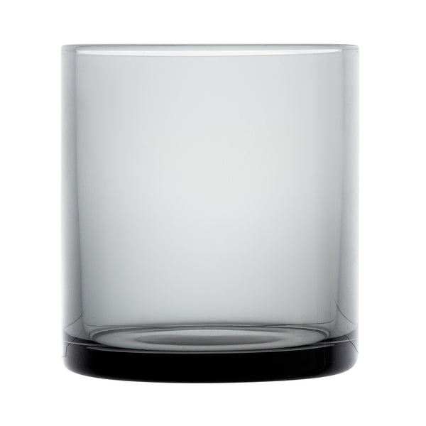 Restaurantware Vetri 10 Oz Gray Rocks / Old Fashioned Glass - 3 1/4" X 3 1/4" X 3 1/2" - 24 Count Box