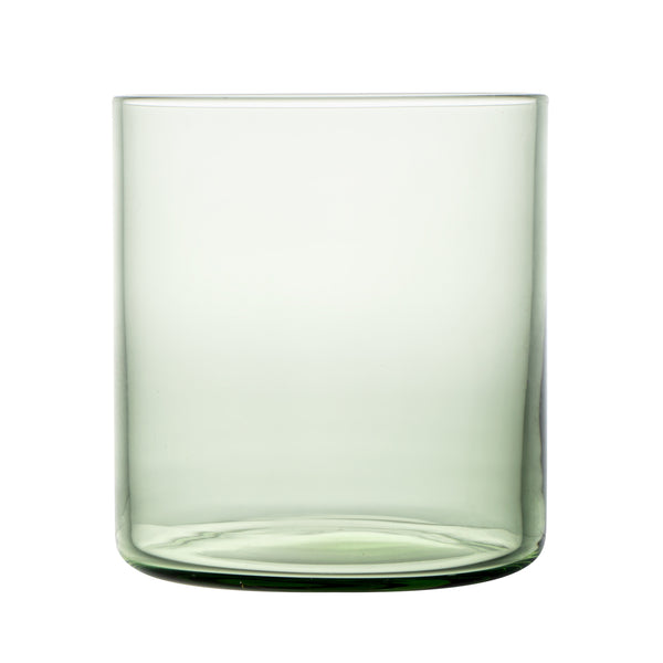 Restaurantware Vetri 10 Oz Green Rocks / Old Fashioned Glass - 3 1/4" X 3 1/4" X 3 1/2" - 24 Count Box