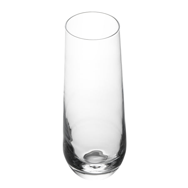 Restaurantware Vetri 10 Oz Stemless Flute Glass - 1 3/4" X 1 3/4" X 6 1/4" - 24 Count Box