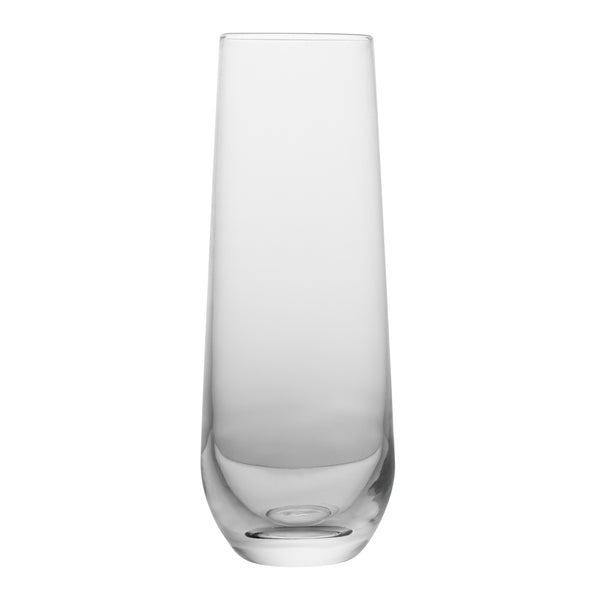 Restaurantware Vetri 10 Oz Stemless Flute Glass - 1 3/4" X 1 3/4" X 6 1/4" - 24 Count Box