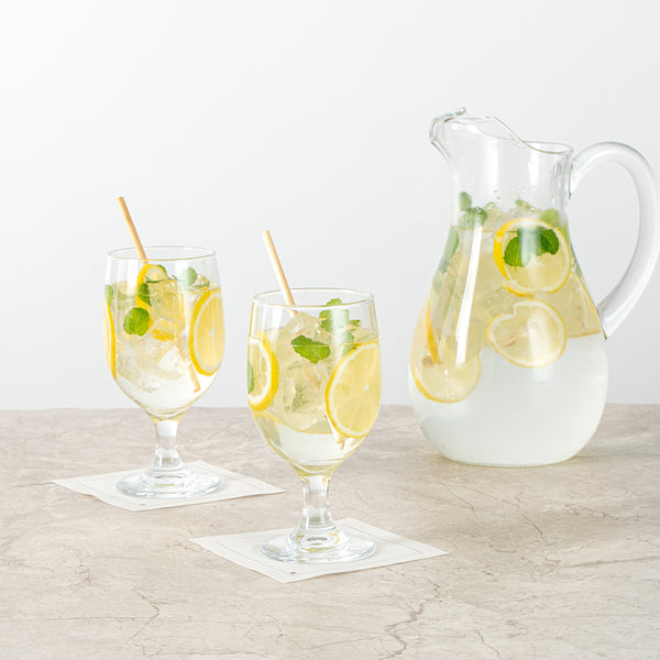 Restaurantware Vetri 12 Oz Water Goblet Glass - 2 3/4" X 2 3/4" X 6" - 24 Count Box