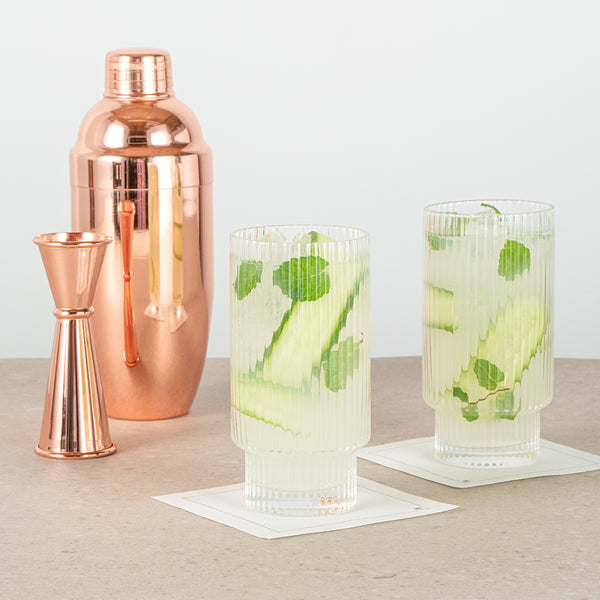 Restaurantware Vetri 13 Oz Highball Glass - 2 3/4" X 2 3/4" X 5 1/2" - 24 Count Box