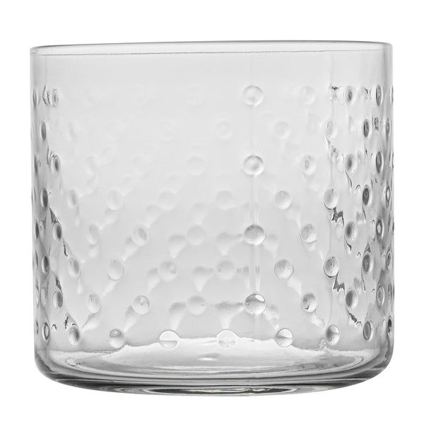Restaurantware Vetri 13 Oz Hobnail Double Rocks Glass / Tumbler - 3 1/2" X 3 1/2" X 3 1/4" - 24 Count Box