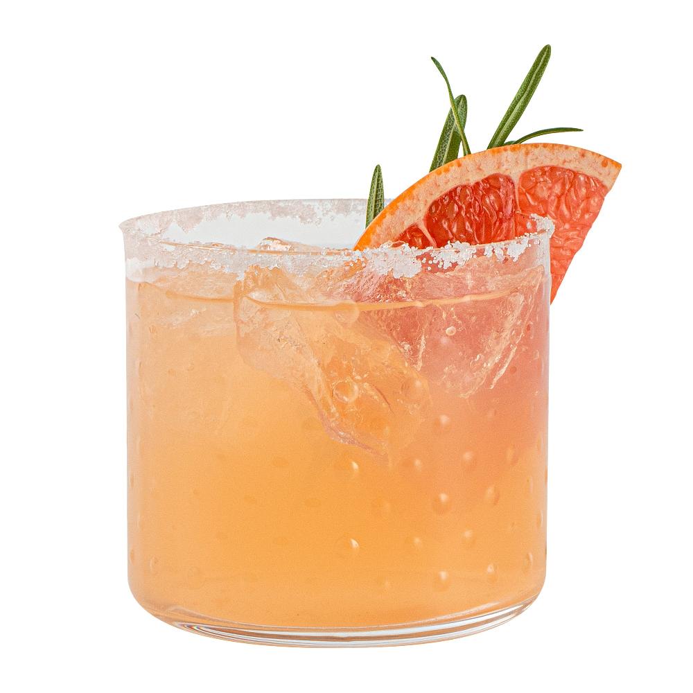 restaurantware Vetri 13 oz Hobnail Double Rocks Glass / Tumbler - 3 1/2" x 3 1/2" x 3 1/4" - 24 count box
