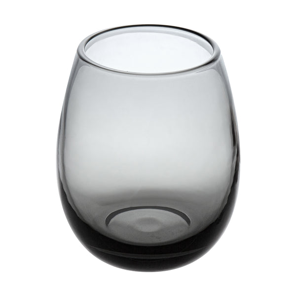 Restaurantware Vetri 15 Oz Gray Stemless Wine Glass - 3 3/4" X 3 3/4" X 4 1/4" - 24 Count Box