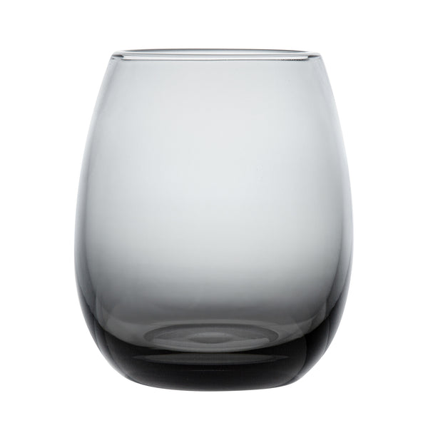 Restaurantware Vetri 15 Oz Gray Stemless Wine Glass - 3 3/4" X 3 3/4" X 4 1/4" - 24 Count Box