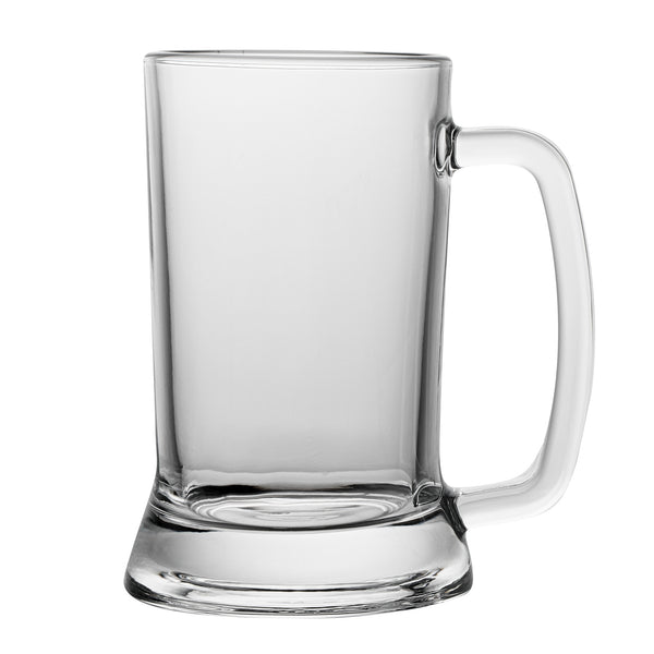 Restaurantware Vetri 16 Oz Beer Mug Glass - 3 1/4" X 3 1/4" X 5 3/4" - 24 Count Box