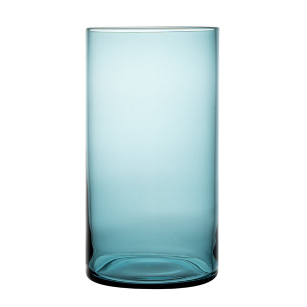 Restaurantware Vetri 16 Oz Blue Beverage Glass - 3" X 3" X 5 1/2" - 24 Count Box