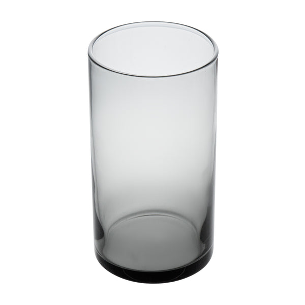 Restaurantware Vetri 16 Oz Gray Beverage Glass - 3" X 3" X 5 1/2" - 24 Count Box