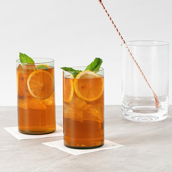 Restaurantware Vetri 16 Oz Green Beverage Glass - 3" X 3" X 5 1/2" - 24 Count Box
