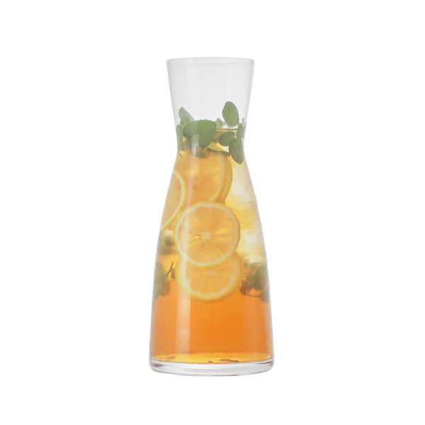 Restaurantware Vetri 1L Clear Glass Carafe - 24 Count Box