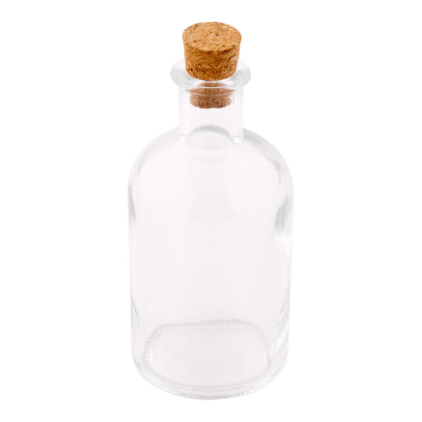 Restaurantware Vetri 3 Oz Round Glass Nostalgic Serum Bottle - 2" X 2" X 4 1/4" - 10 Count Box