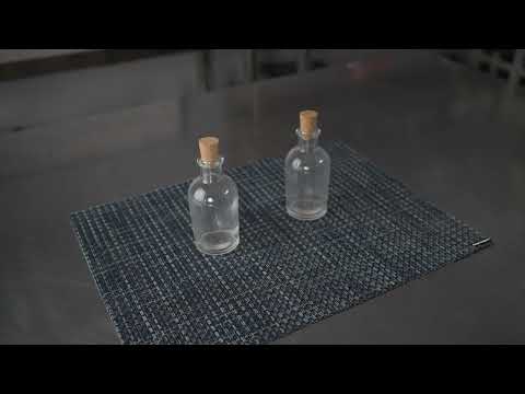 Restaurantware Vetri 3 Oz Round Glass Nostalgic Serum Bottle - 2" X 2" X 4 1/4" - 10 Count Box