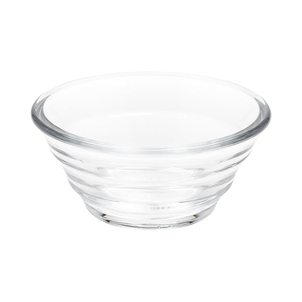 Restaurantware Vetri 5 Oz Glass Strata Small Tasting Bowl - 4" X 4" X 1 3/4" - 60 Count Box