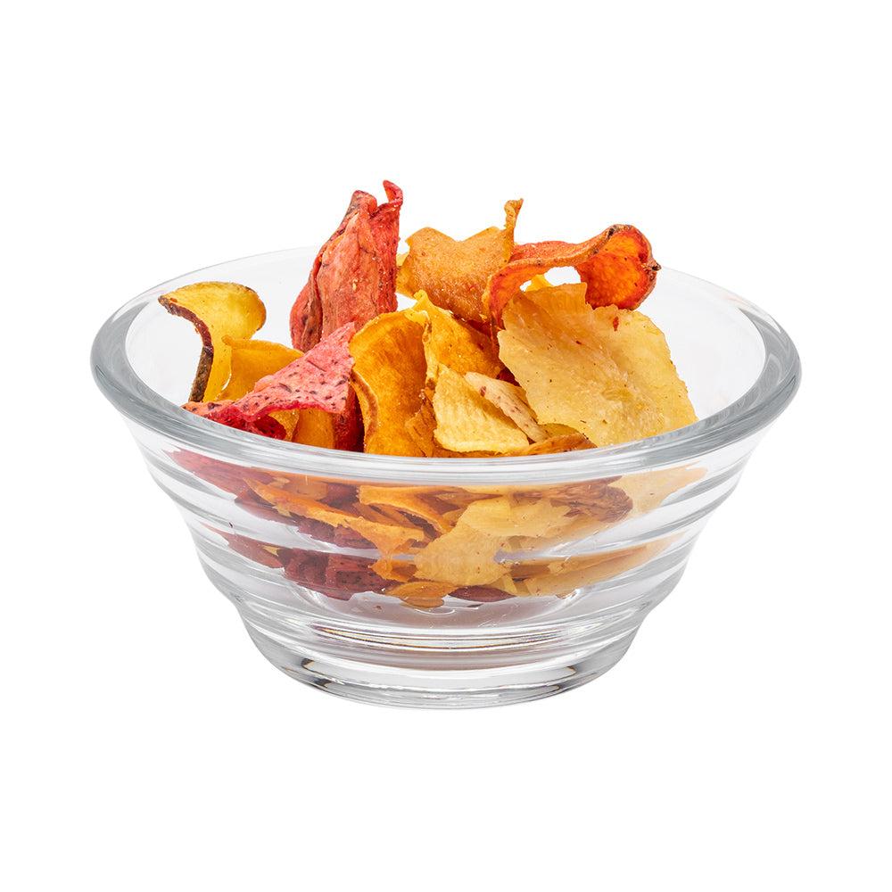 restaurantware Vetri 5 oz Glass Strata Small Tasting Bowl - 4" x 4" x 1 3/4" - 60 count box