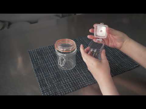 Restaurantware Vetri 5 Oz Round Glass Nostalgic Mason Jar - With Clamp Lid - 3 1/4" X 3 1/4" X 2 3/4" - 10 Count Box