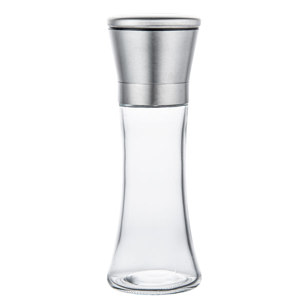 Restaurantware Vetri 6 Oz Glass Salt / Pepper Grinder - With Lid - 1 3/4" X 1 3/4" X 5 3/4" - 1 Count Box