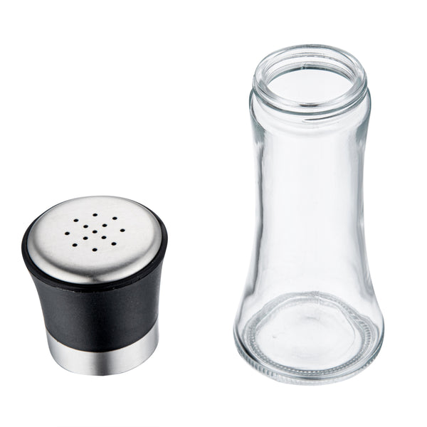 Restaurantware Vetri 6 Oz Glass Salt / Pepper Shaker - 1 3/4" X 1 3/4" X 5 3/4" - 1 Count Box
