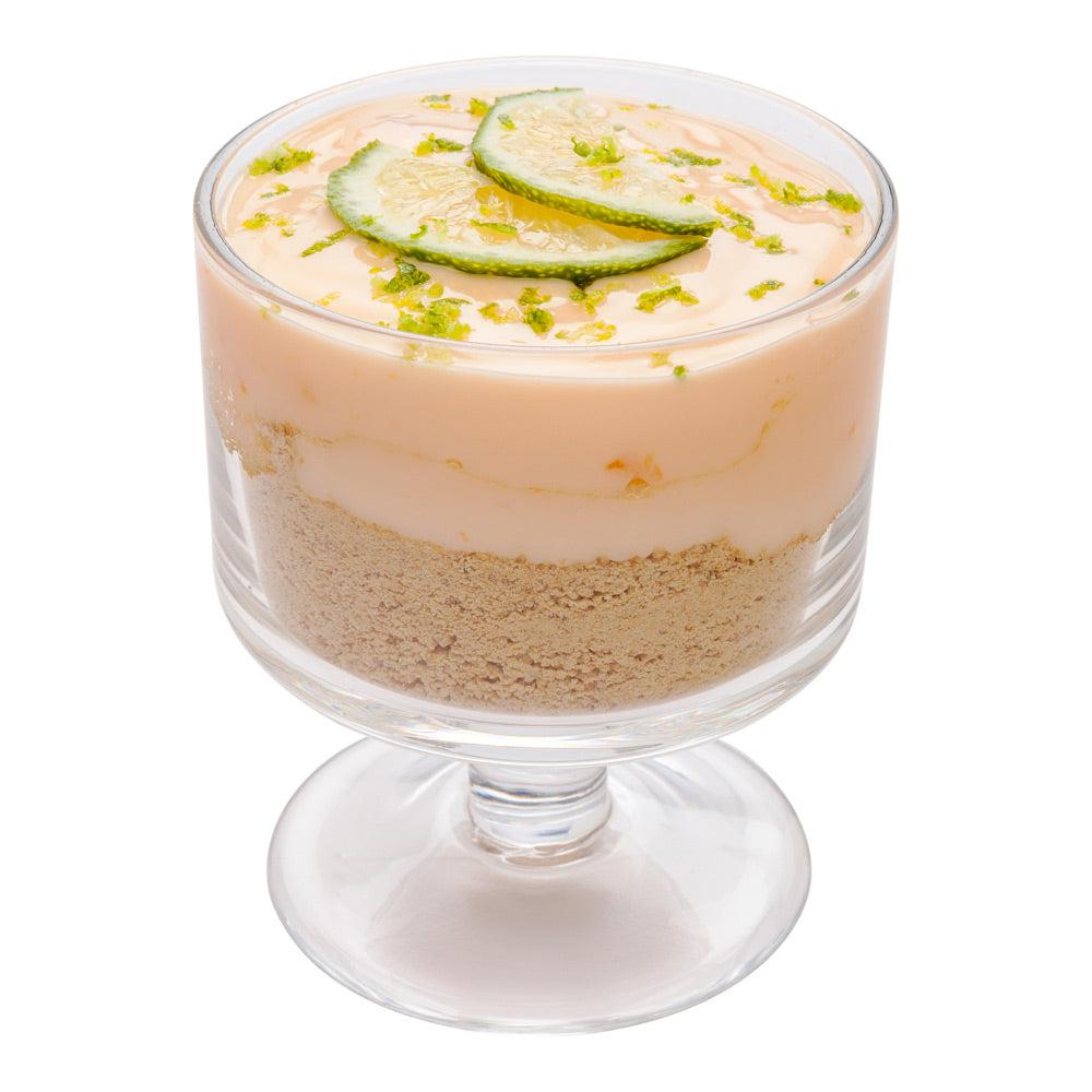 restaurantware Vetri 6 oz Round Glass Parfait Compote Bowl - 3" x 3" x 3 1/2" - 10 count box