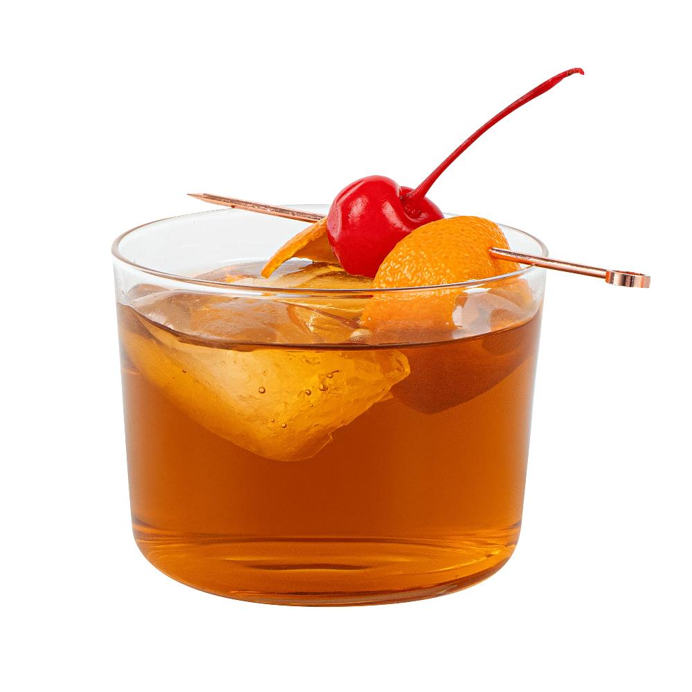 restaurantware Vetri 8 oz Spanish Rocks Glass / Tumbler - 3 1/4" x 3 1/4" x 2 1/2" - 24 count box