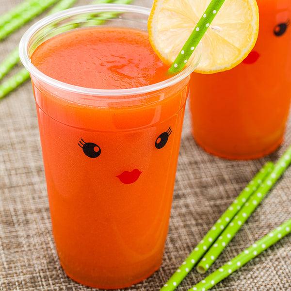 Restaurantware Visage 20 Oz Clear Plastic Cup - Madame - 3 3/4" X 3 3/4" X 5 1/2" - 1000 Count Box