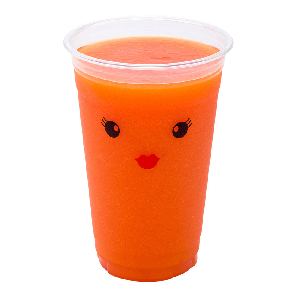 restaurantware Visage 20 oz Clear Plastic Cup - Madame - 3 3/4" x 3 3/4" x 5 1/2" - 1000 count box