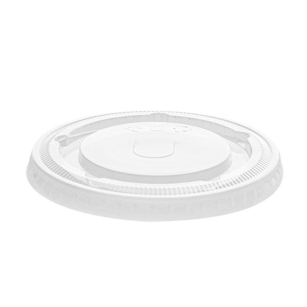 Restaurantware Visage Round Clear Plastic Flat Lid - Fits 9 12 And 16 Oz - 1000 Count Box