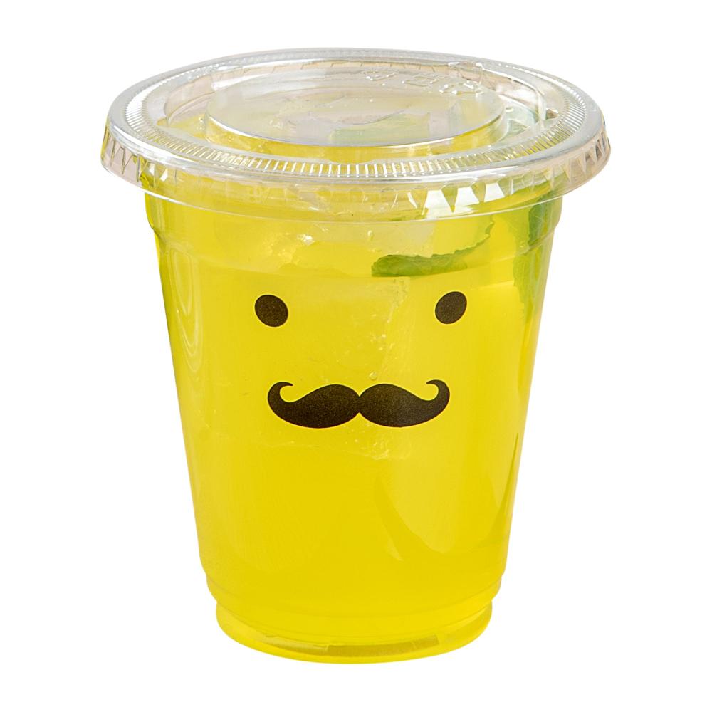 restaurantware Visage Round Clear Plastic Flat Lid - Fits 9 12 and 16 oz - 1000 count box