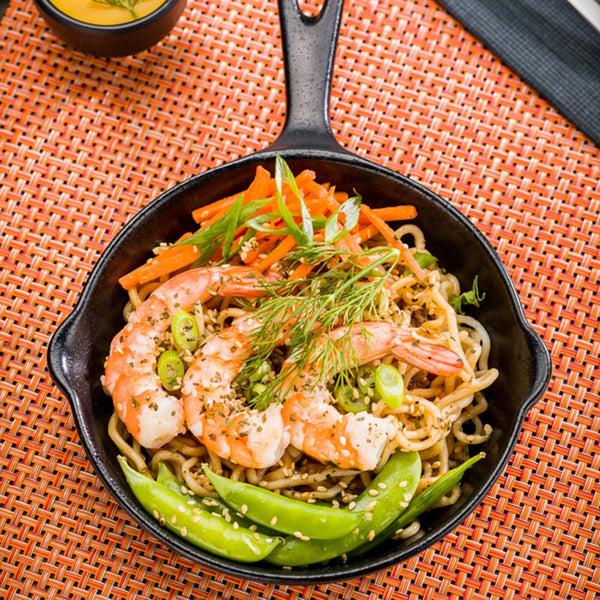 Restaurantware Voga 12 Oz Black Melamine Serving Dish With Handle - Faux Cast Iron - 10" X 6 3/4" X 1 1/4" - 6 Count Box
