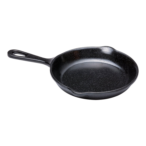 Restaurantware Voga 16 Oz Black Melamine Serving Dish With Handle - Faux Cast Iron - 13" X 8 3/4" X 1 1/2" - 6 Count Box