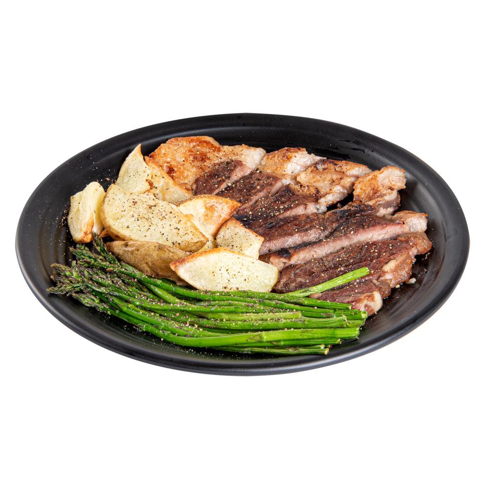 restaurantware Voga Round Black Melamine Medium Plate - Japonais Black Stone - 10" x 10" x 1 1/4" - 10 count box