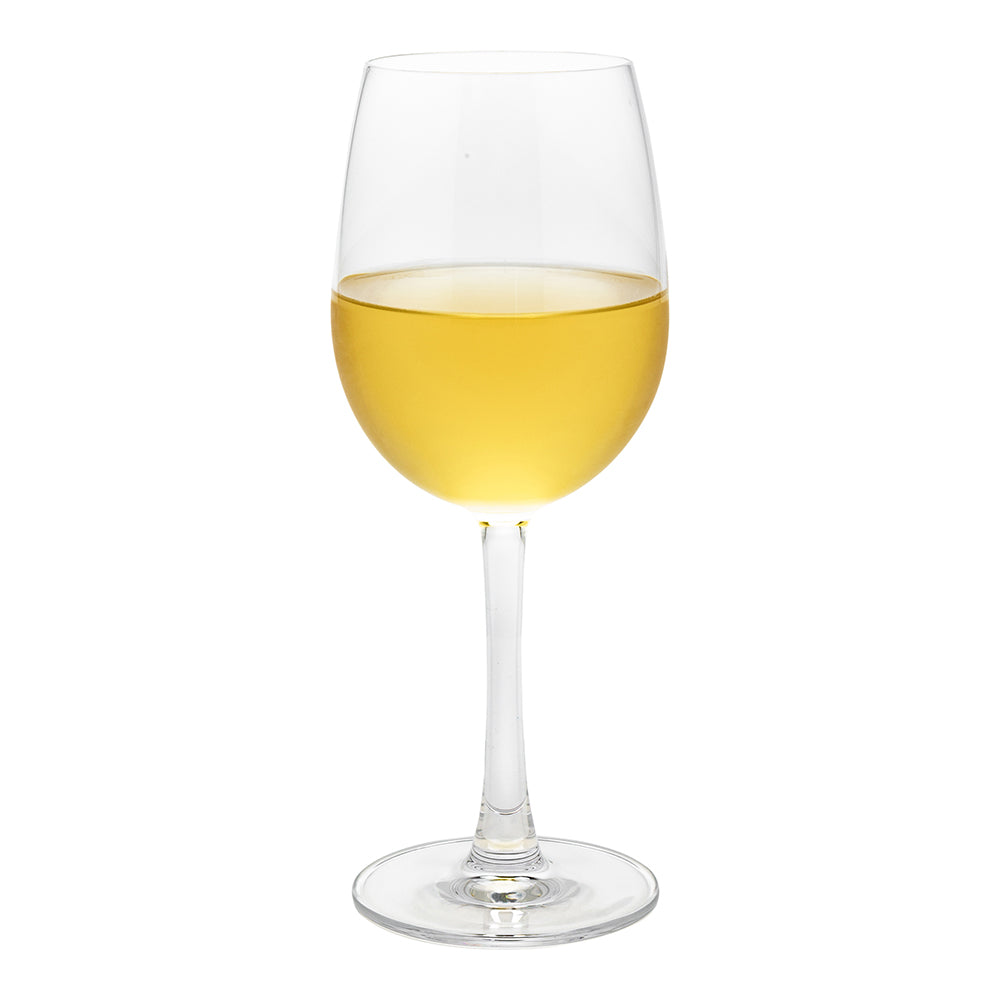 restaurantware Voglia Nude 12 oz Chardonnay Wine Glass - Crystal All-Purpose - 3" x 3" x 8" - 12 count box