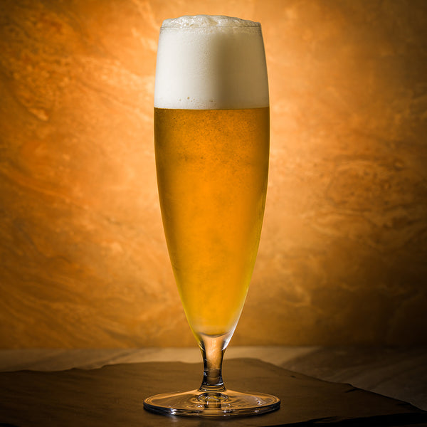 Restaurantware Voglia Nude 13 Oz Stemmed Pilsner Beer Glass - Crystal - 2 1/2" X 2 1/2" X 8 1/2" - 12 Count Box