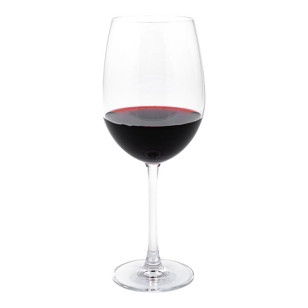 restaurantware Voglia Nude 25 oz Bordeaux Wine Glass - Crystal All-Purpose - 4" x 4" x 10 1/4" - 12 count box