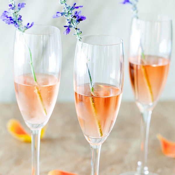 Restaurantware Voglia Nude 6 Oz Glass Champagne Flute - Crystal - 2" X 2" X 9" - 12 Count Box
